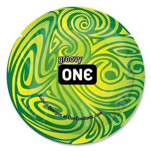 Набір презервативів ONE Glowing Pleasures, 100 шт, світяться в темряві, зі змазкою, паковання-тубус SX0736-S фото