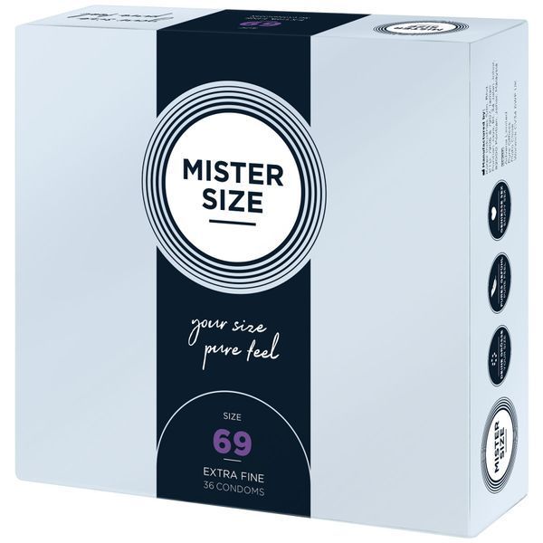 Презервативи Mister Size - pure feel - 69 (36 condoms), товщина 0,05 мм SO8055 фото