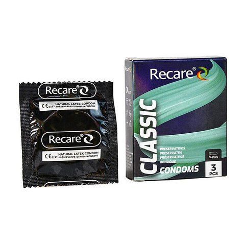 Презервативи Holographic Recare Classic Condoms 3 шт, класичні SX3328 фото
